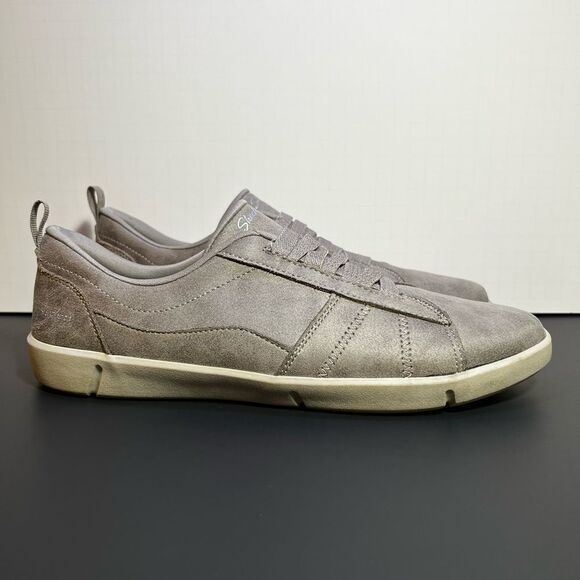 Womens SKECHERS Air Cooled Memory Foam Gray Slip On Sneakers / Size 11 - Picture 2 of 9